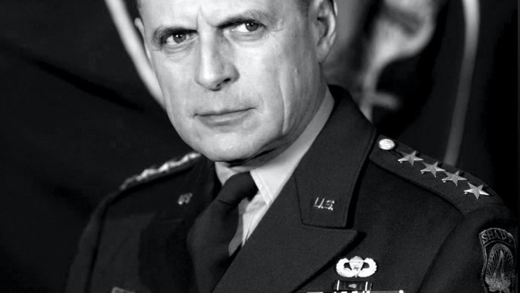 General Matthew B. Ridgway in uniform, photographed around 1952 during his tenure as Supreme Allied Commander Europe