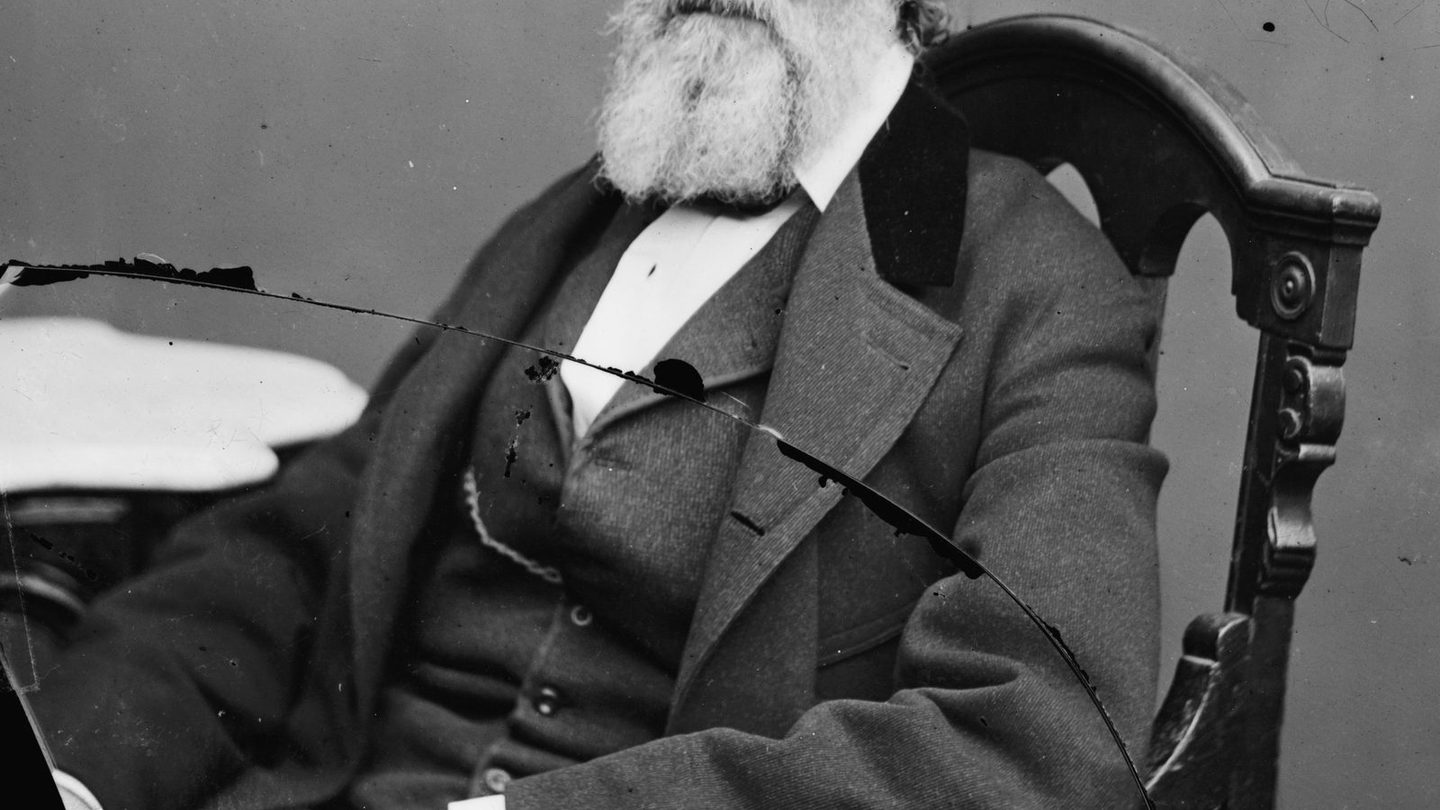 Photographic portrait of Nicholas Trist by Mathew Brady, taken between 1855 and 1865