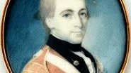 Anonymous contemporary miniature portrait of Patrick Ferguson, painted circa 1774 to 1777